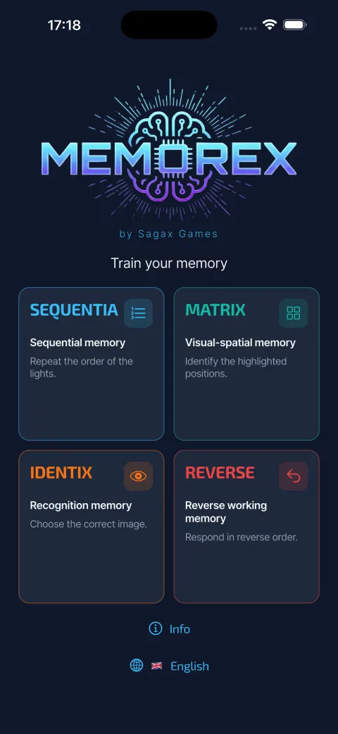 Memorex home screen
