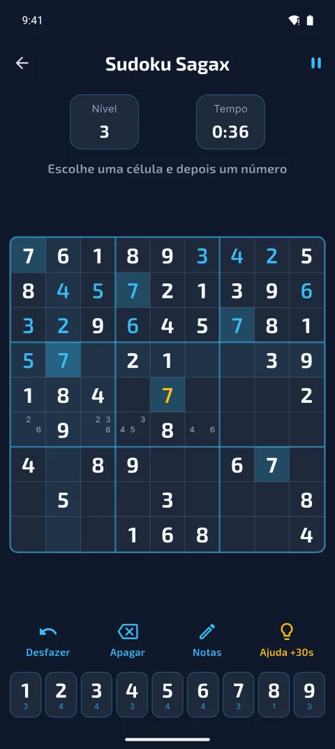 Jogo do Sudoku Sagax